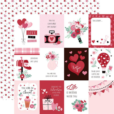 Echo Park - Valentine's Day Paper - 3X4 Journaling Cards