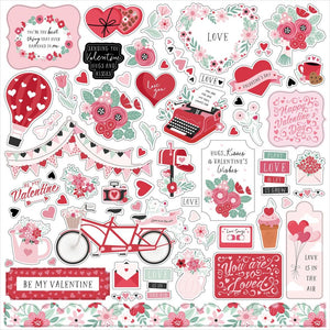 Echo Park - Valentine's Day 12x12 Element Sticker Sheet