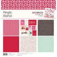 Simple Stories - 12x12 Simple Set - Valentine's Day 82/Pkg