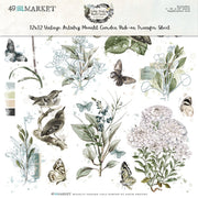 49 And Market - Vintage Artistry Moonlit Garden Rub-Ons 12"X12" - Classic