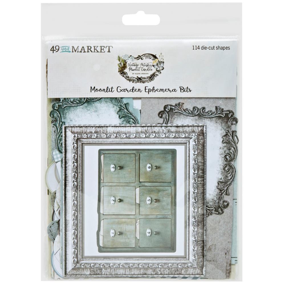 49 And Market - Vintage Artistry Moonlit Garden Ephemera Bits 114/Pkg