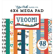 Echo Park - Vroom Cardmakers Mega Paper Pad 6"X6"