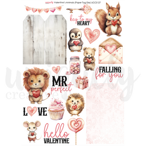 Uniquely Creative - Valentine's Animals Cut-a-part Sheet
