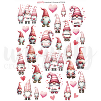 Uniquely Creative - Valentine's Gnomes Cut-a-part Sheet