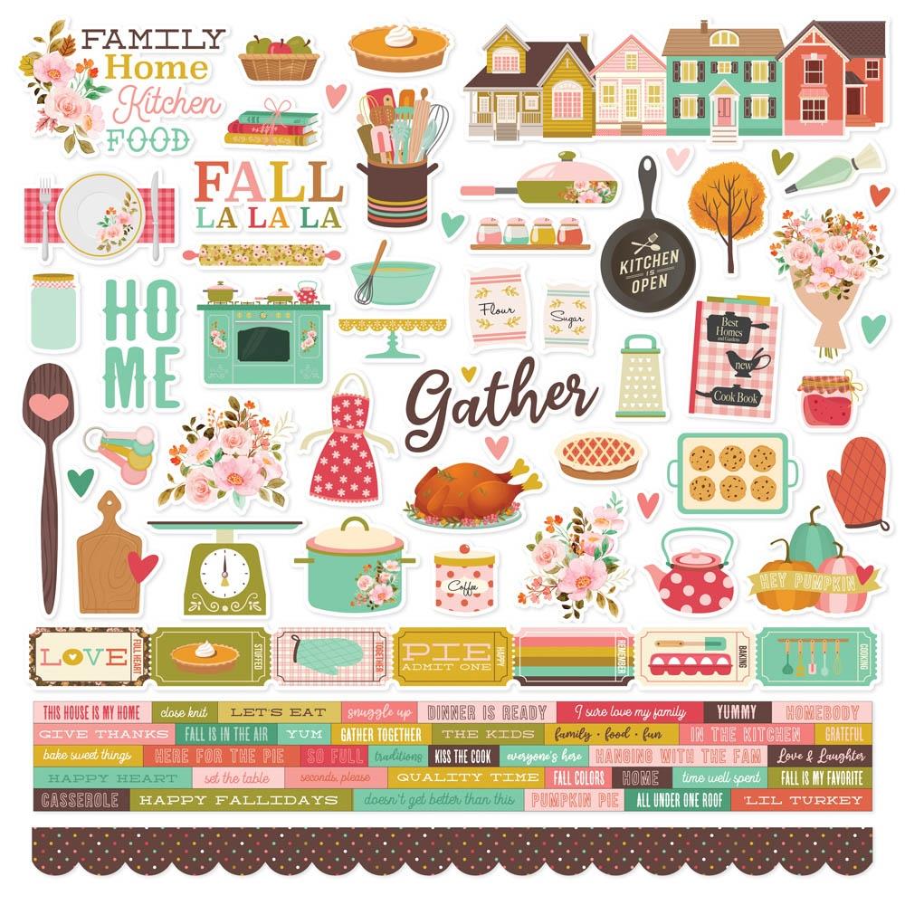 Simple Stories - What's Cookin'? Collection - 12x12 Cardstock Stickers