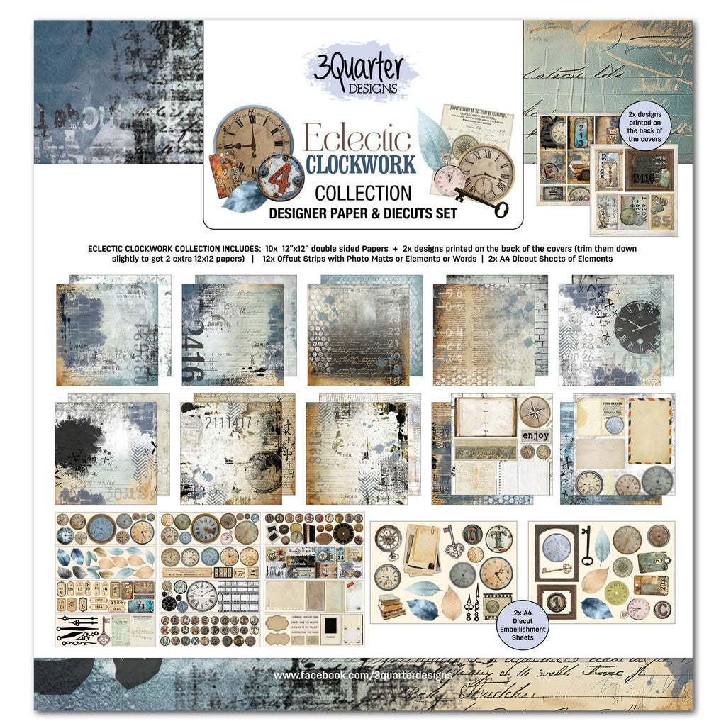 3Quarter Designs - Eclectic Clockwork Collection 12x12