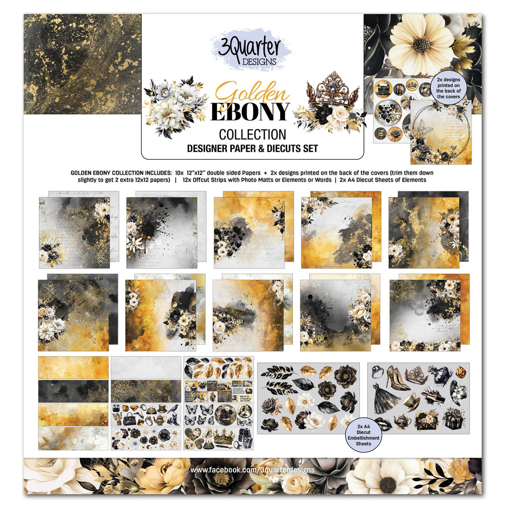 3Quarter Designs - Golden Ebony Collection 12x12