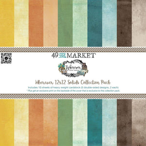 49 and Market - Wherever 12x12 Solids Collection Pack