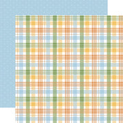 Echo Park - Winnie the Pooh Baby Paper - Peek A Boo Plaid