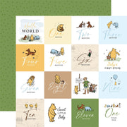 Echo Park - Winnie the Pooh Baby Paper - 2X2 Jouranling Cards