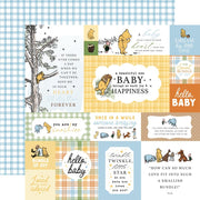 Echo Park - Winnie the Pooh Baby Paper - Multi Journaling Cards