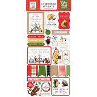 Echo Park - Winnie the Pooh Christmas Chipboard Accent Stickers