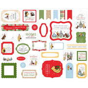 Echo Park - Winnie the Pooh Christmas Ephemera Die Cuts