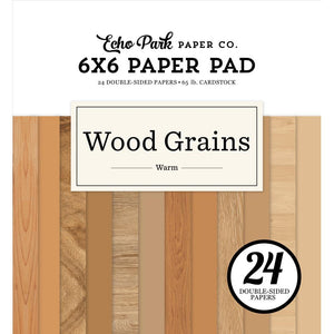 Echo Park - Wood Grains Warm - 6x6 Paper Pad