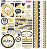 Bella Blvd - Let's Celebrate Doo-Hickey 12x12 Cardstock Sticker Sheet