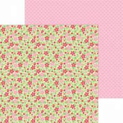 Doodlebug - Gingerbread Kisses Paper - Berry Floral