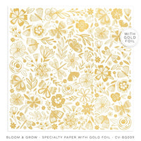 Cocoa Vanilla - Bloom and Grow Specialty Paper with Gold Foil