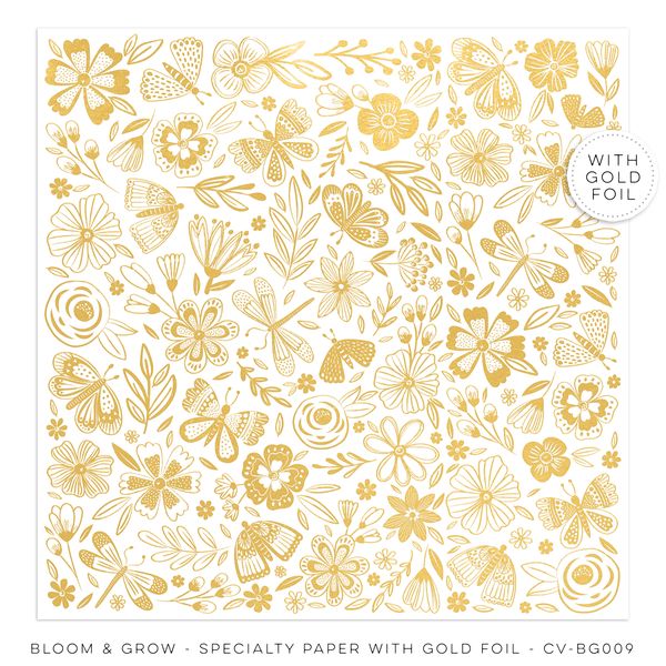 Cocoa Vanilla - Bloom and Grow Specialty Paper with Gold Foil