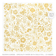 Cocoa Vanilla - Bloom and Grow Specialty Paper with Gold Foil