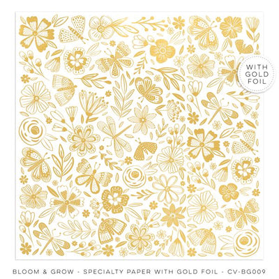 Cocoa Vanilla - Bloom and Grow Specialty Paper with Gold Foil