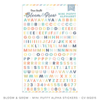 Cocoa Vanilla - Bloom and Grow Mini Puffy Alphabet Stickers