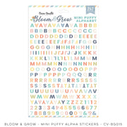 Cocoa Vanilla - Bloom and Grow Mini Puffy Alphabet Stickers