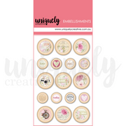 Uniquely Creative - Dear Diary Wooden Buttons