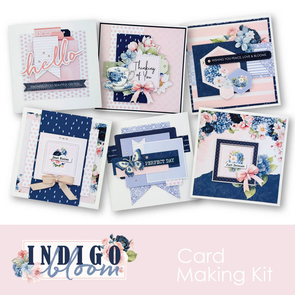Uniquely Creative - Indigo Bloom Card Making Kit