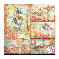 Ciao Bella - Coral Reef 8x8 Paper Pack 12/Pkg