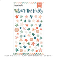 Cocoa Vanilla - Deck the Halls Puffy Star Stickers