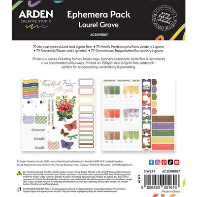 Arden Creative Studio - Laurel Grove Ephemera Pack 79/Pkg