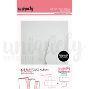 Uniquely Creative - 6" X 8" Flip Folio Album - White Expanded