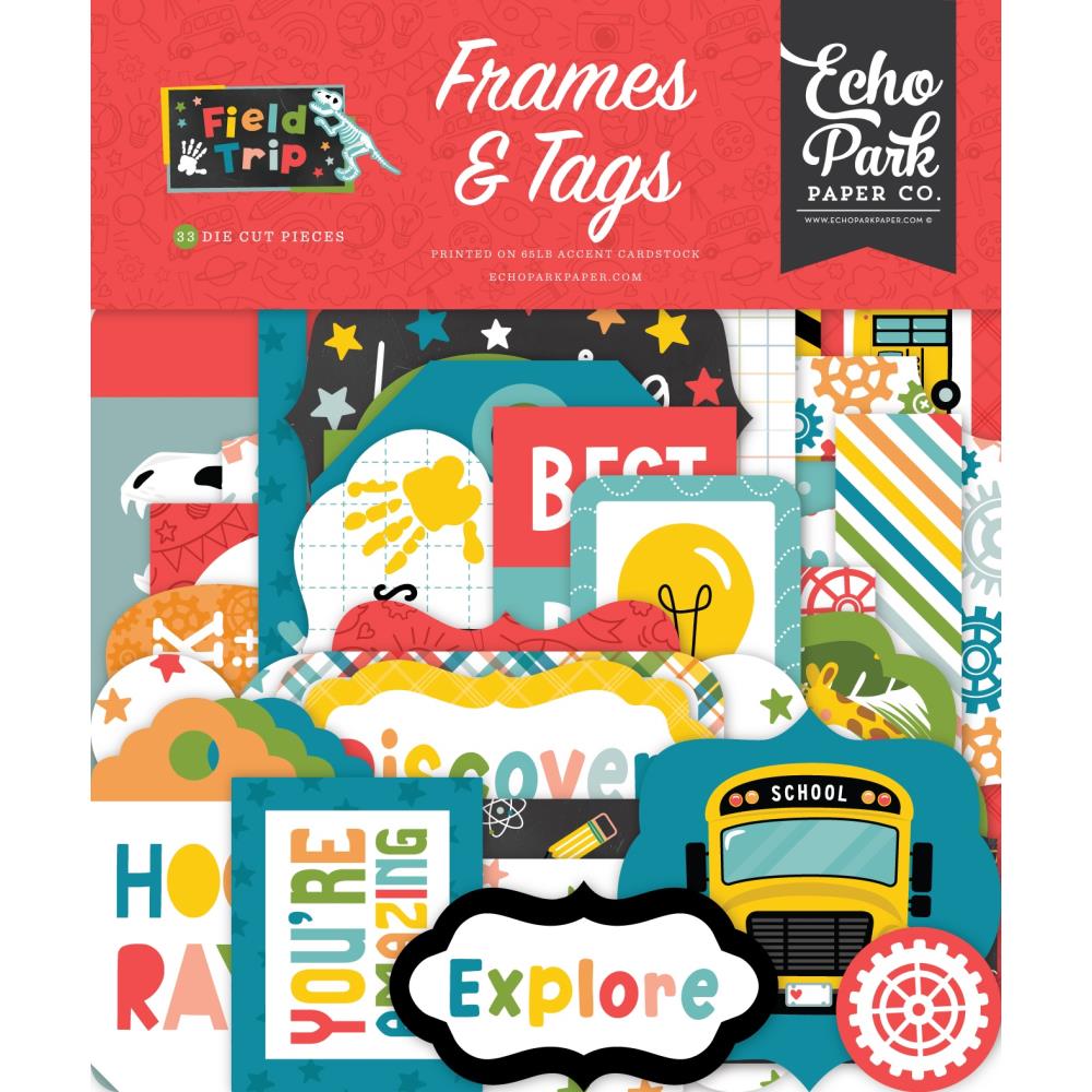 Echo Park - Field Trip Frames & Tags Die Cuts 33/Pkg