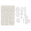 Stamperia - Silicone Mold A5 - Gardens of Time Clocks and Tubes