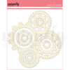 Uniquely Creative - Delighted Curiosities Laser Cut Stickers - Wooden Cogs