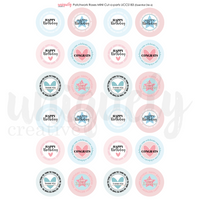 Uniquely Creative - Patchwork Roses Mini Cut-a-Part Sheet