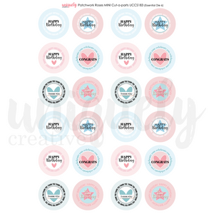 Uniquely Creative - Patchwork Roses Mini Cut-a-Part Sheet