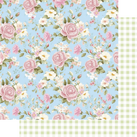 Uniquely Creative - Patchwork Roses Paper - Woven Threads