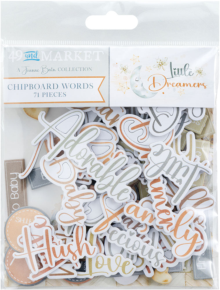 49 and Market - Little Dreamer Chipboard Words