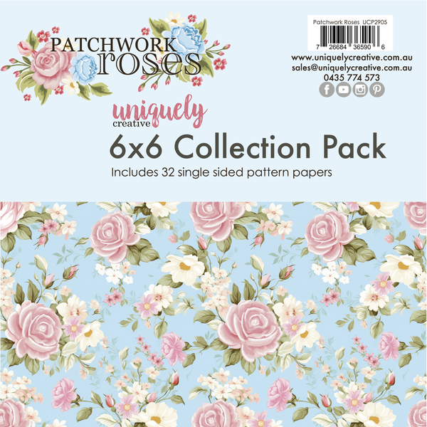 Uniquely Creative - Patchwork Roses 6x6 Collection Pack