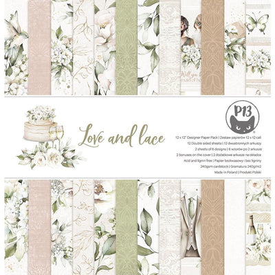 P13 - Love and Lace 12x12 Designer Paper Pack