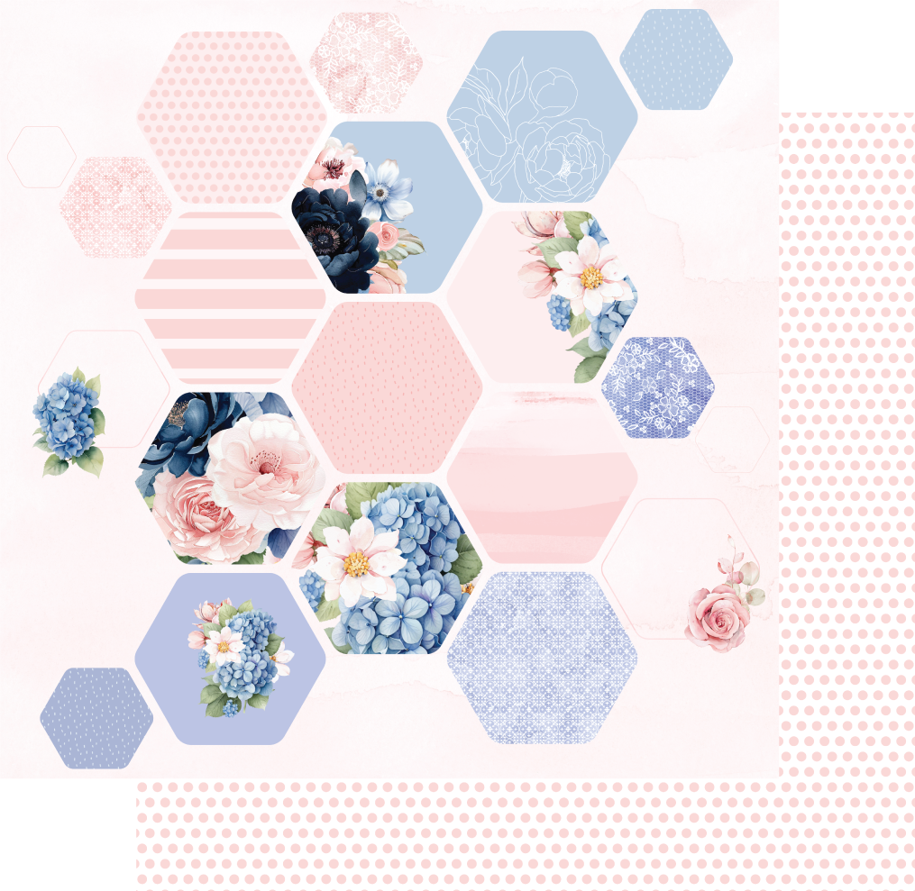 Uniquely Creative - Indigo Bloom Paper - Lyla