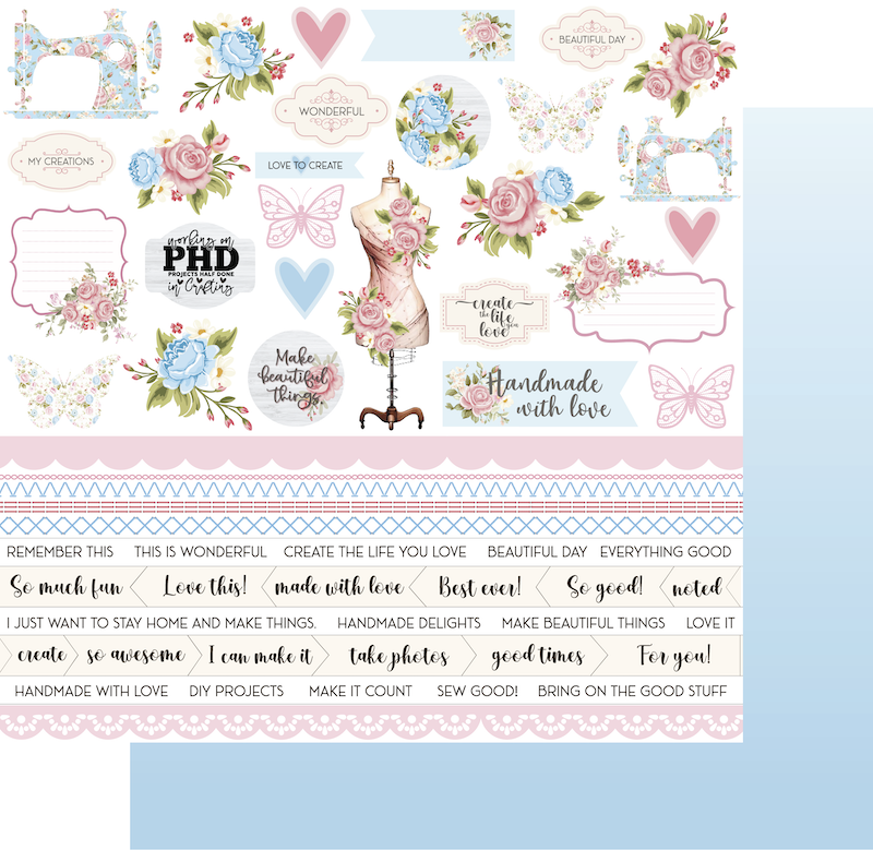 Uniquely Creative - Patchwork Roses Paper - Layer Cake