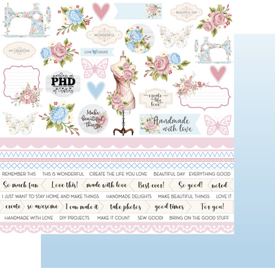 Uniquely Creative - Patchwork Roses Paper - Layer Cake