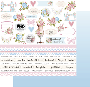 Uniquely Creative - Patchwork Roses Paper - Layer Cake