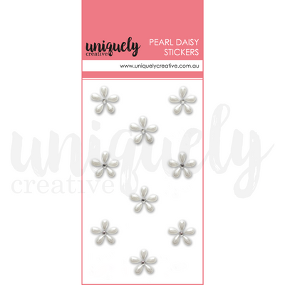 Uniquely Creative - Pearl Daisy Stickers - Daisy