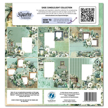 3Quarter Designs - Sage Candlelight Collection 12x12