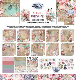 3Quarter Designs - Share Positivi-Tea Collection 12x12
