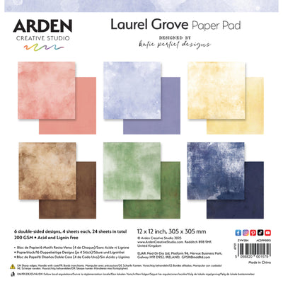 Arden Creative Studio - Laurel Grove Solids 12in x 12in Paper Pad