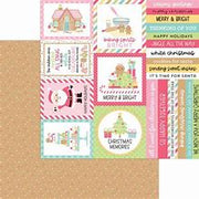 Doodlebug - Gingerbread Kisses Paper - Holiday Sprinkles